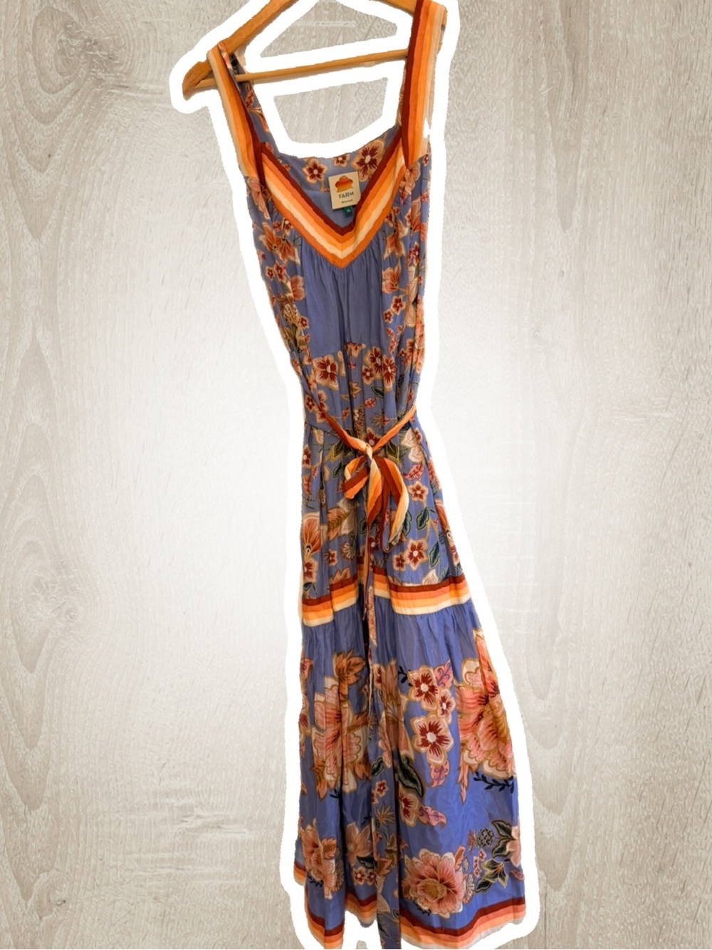 FARM Rio Blue Superbloom Tapestry Maxi
Dress XL Like New - Picture 4 of 7